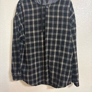 SHEIN Black and White Checkered Top